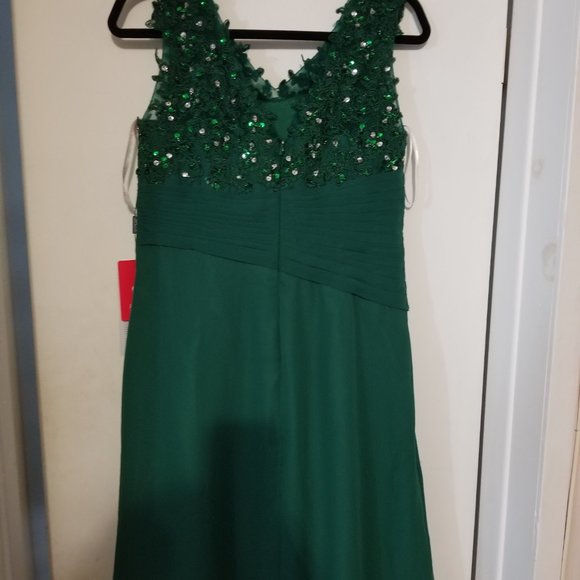 Green Prom Party Dress Size 10 by JJS House - Picture 4 of 7